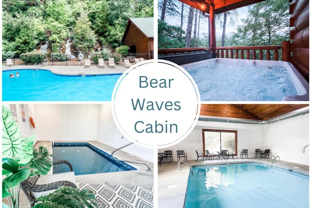 Indoor Heated Pool Hot Tub Cabin เซอเวียร์วีล ภายนอก รูปภาพ